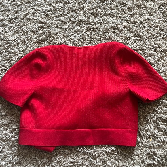 🩷 2/$25 Wilfred Vibrant Red Knit Top - Picture 3 of 4